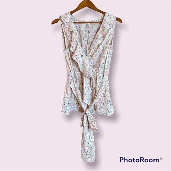 MAX STUDIO Sleeveless Polkadot Blouse *NWT* - Picture 1 of 10